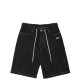 JACKER SERIF LOGO DENIM BAGGY SHORT BLACK