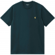 CARHARTT S/S CHASE T-SHIRT 100% COTTON DUCK BLUE / GOLD