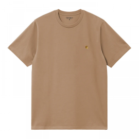 CARHARTT S/S CHASE T-SHIRT 100 % COTTON PEANUT/GOLD