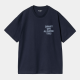 CARHARTT S/S CROSS SCREW T-SHIRT 100% ORGANIC COTTON AIR FORCE BLUE