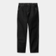 CARHARTT SIMPLE PANT  100% COTTON BLACK ONE WASH