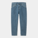 CARHARTT NEWEL PANT 100 % COTTON BLUE STONE BLEACHED NO LENGHT