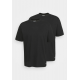 CARHARTT STANDARD CREW NECK T-SHIRT 100% BLACK/BLACK