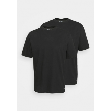 CARHARTT STANDARD CREW NECK T-SHIRT 100% BLACK/BLACK