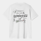 CARHARTT S/SHOME STATE T-SHIRT100% ORGANIC COTTON WHITE