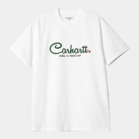 CARHARTT S/S PARADISE SCRIPT T-SHIRT ORGANIC COTTON WHITE