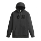 PICTURE BASEMENT FLOCK ZIP HOODIE BLACK