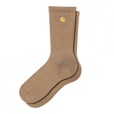 CARHARTT CHASE SOCKS COTTON POLYESTER PEANUT/GOLD