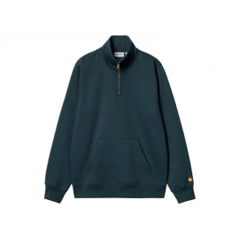 CARHARTT CHASE NECK ZIP SWEAT COTTON /POLYESTER  DUCK/BLUE