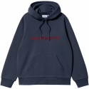 CARHARTT SWEAT 58/42% COTTON/POLYESTER ASH AIR FORCE BLUE MALBEC