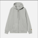 CARHARTT HOODED CHASE JACKET 58/42% COTTON GREY HEATHER / GOLD