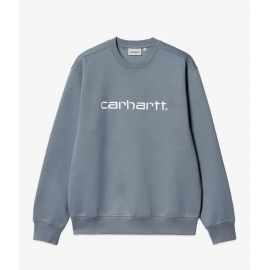 CARHARTT SWEAT  58/42% COTTON/POLYESTER DOVE GREY/WAX