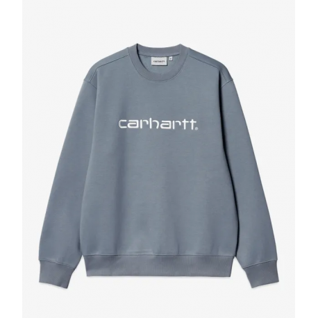 CARHARTT SWEAT  58/42% COTTON/POLYESTER DOVE GREY/WAX