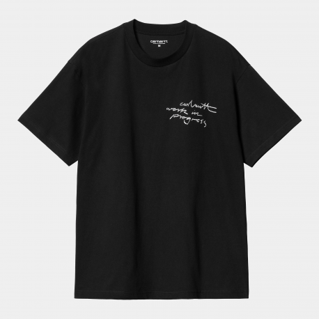 CARHARTT S/S WIP PENCIL T-SHIRT 100% ORGANIC COTTON BLACK/WHITE