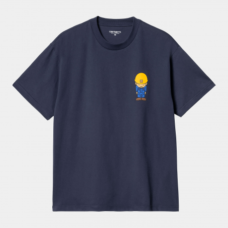 CARHARTT S/S SUMISAN T-SHIRT 100% ORGANIC COOTON AIRE FORCE BLUE