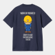 CARHARTT S/S SUMISAN T-SHIRT 100% ORGANIC COOTON AIRE FORCE BLUE