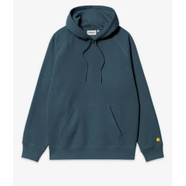 CARHARTT HOODED CHASE  58/42% COTTON DUCK/BLUE