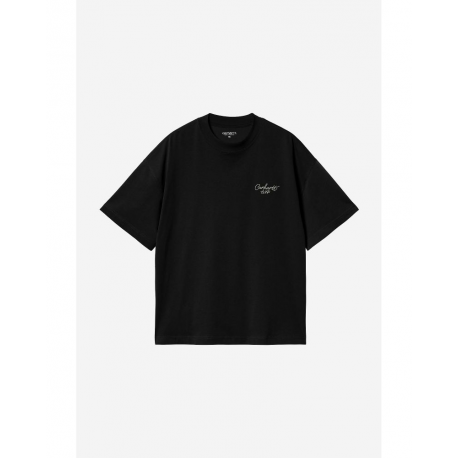 CARHARTT S/S SIGNATURE SCRIPT T-SHIRT 100% OARGANIC COTTON BLACK/WAX