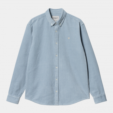 CARHARTT L/S MASISON CORD SHIRT 100% COTTON DUSTY ICE/WAX