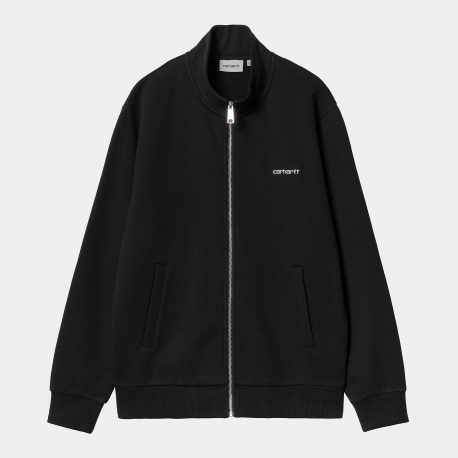 CARHARTT  SCRIPT EMBROIDERY JACKET 74/26% COTTON POLYESTER BLACK/WHITE