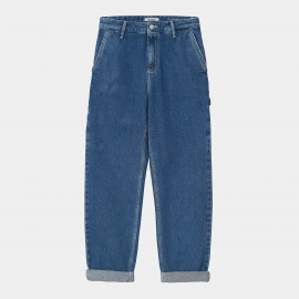 CARHARTT W'PIERCE PANT STRAIGHT 100% COTTON BLUE STONE WASHED NO LENGHT