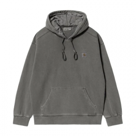 CARHARTT HOODED VISTA SWEAT 100% COTTON GRAPHITE GARMENT DYED