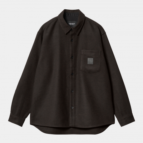 CARHARTT L/S TRUMAN SHIRT 80/20% POLYESTER/WOOL CHOCOLATE/BLACK