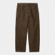 CARHARTT OG SINGLE KNEE PANT 100% COTTON CAMO LEO TAMARIND/TAMARIND GARMENT DYED