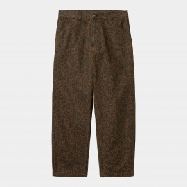 CARHARTT OG SINGLE KNEE PANT 100% COTTON CAMO LEO TAMARIND/TAMARIND GARMENT DYED