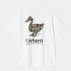 CARHARTT S/S FOLD DUCK T-SHIRT 100% ORGANIC COTTON WHITE