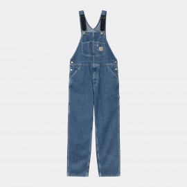 CARHARTT BIB OVERALL 100% COTTON BLUE STONE WASHED L32