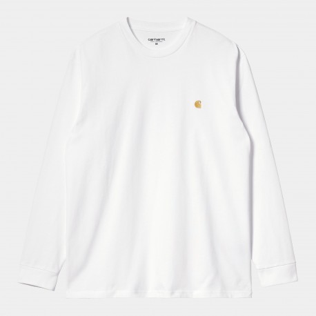 CARHARTT L/S CHASE T-SHIRT 100% COTTON PEANUT/GOLD