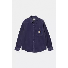 CARHARTT L/S FLINT SHIRT 100% COTTON AURA RINSED