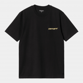 CARHARTT S/S NOODLE SOUP T-SHIRT 100% ORGANIC COTTON BLACK