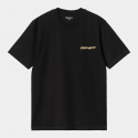 CARHARTT S/S NOODLE SOUP T-SHIRT 100% ORGANIC COTTON BLACK