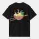 CARHARTT S/S NOODLE SOUP T-SHIRT 100% ORGANIC COTTON BLACK