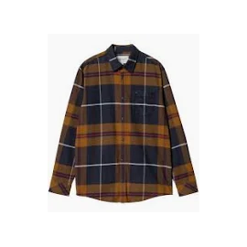 CARHARTT L/S GARNETT SHIRT 100% COTTON GARNETT CHECK DEEP H BROWN