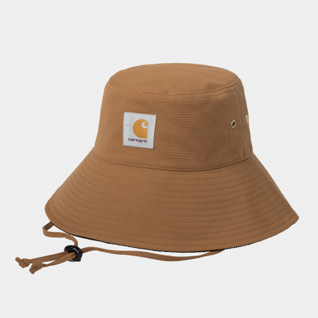 CARHARTT CLARTON BUCKET HAT 100% NYLON HAMILTON BROWN TABACCO 