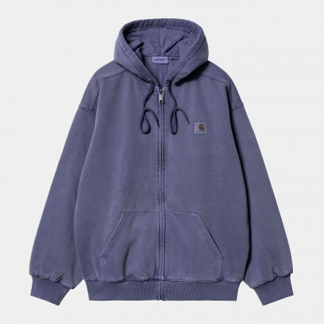 CARHARTT HOODED VISTA JACKET 100% COTTON AURA GARMENT DYED