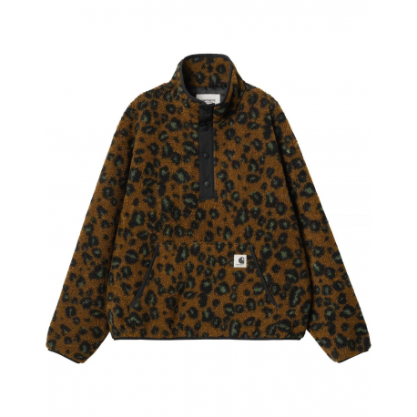 CARHARTT W'ELLIOT HIGH NECK LINER 100% POLYESTER CAMO LEO JAQUARD TAMARIND