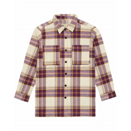 PICTURE DONIS SHIRT A PLAID BROWN