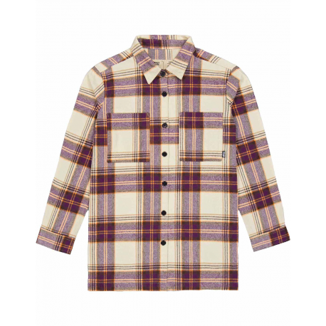 PICTURE DONIS SHIRT A PLAID BROWN