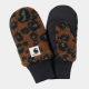 CARHARTT ORLA MITTEN CAMO LEO JAQUARD TAMARIND BLACK