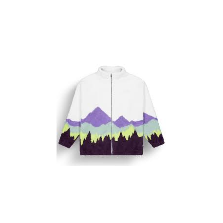 PICTURE NYSS ZIP FLEECE A PURPLE MOUNTAIN