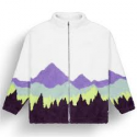 PICTURE NYSS ZIP FLEECE A PURPLE MOUNTAIN