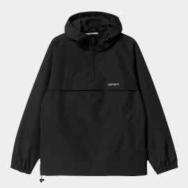 CARHARTT WINDBREAKER PULLOVER 100% COTTON NYLON BLACK/WHITE