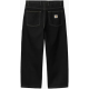 CARHARTT BRANDON PANT 100% COTTON BLACK STONE WASHED