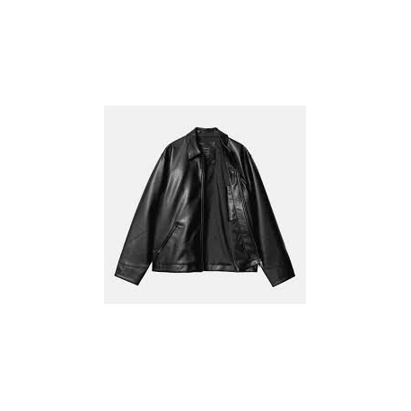 CARHARTT DETROIT JACKET POLYURETHANE/VISCOS BLACK