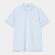 CARHARTT S/S CHASE PIQUE POLO 100% COTTON AIR SKY/GOLD