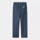 CARHARTT FLINT PANT 100 % ORGANIC COTTON DUSKY BLUE GARMENT DYED